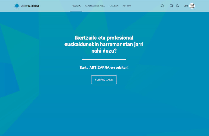 Artizarra sare sozialaren pantaila argazkia